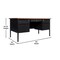 Flash Furniture 30 in D X Walnut, 60 in W X GC-M-BLK-179-WLN-GG - alternate 3